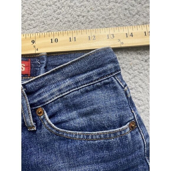 Guess Jeans Womens Medium Wash Blue Denim Cropped Capris Size 24 - Picture 5 of 8
